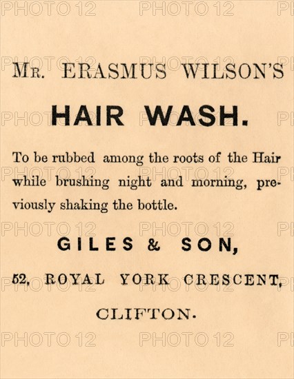 Mr. Erasmus Wilson's Hair Wash