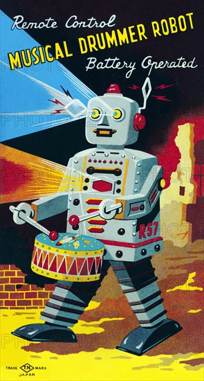 Musical Drummer Robot 1950