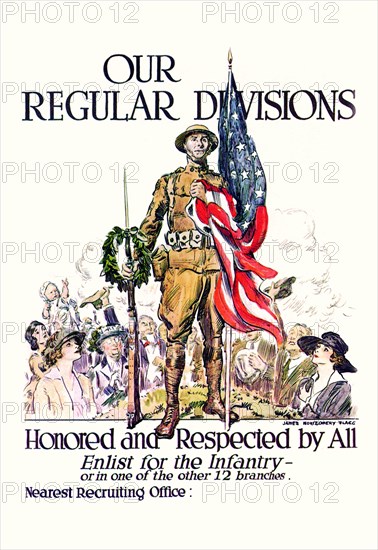 Our Regular Divisions - Enlist for the Infantry