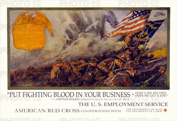 Put fighting blood in your business.  Here's his record! Does he get a Job! 1920