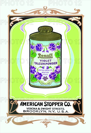 Rexall Violet Talcum Powder 1900