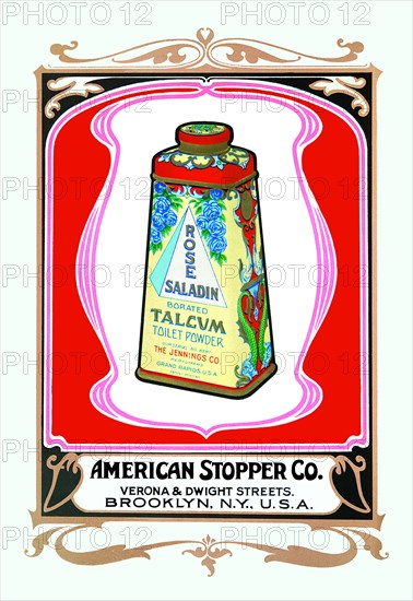 Rose Saladin Talcum Powder 1900