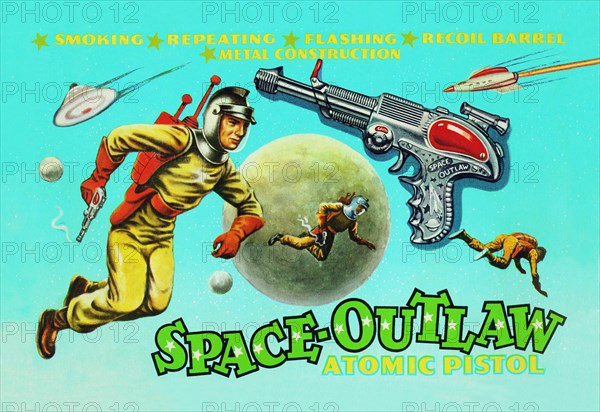 Space Outlaw Atomic Pistol 1950