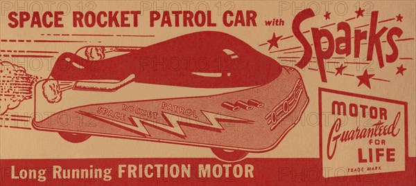 Space Rocket Patrol Car 1950