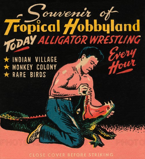 Tropical Hobbyland - Alligator Wrestling 1930