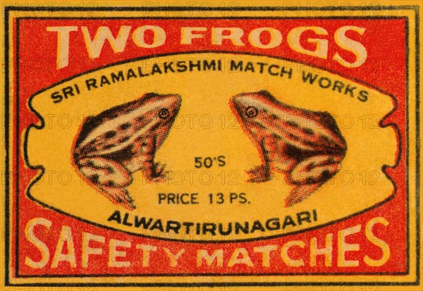 Two Frogs Safety Matches