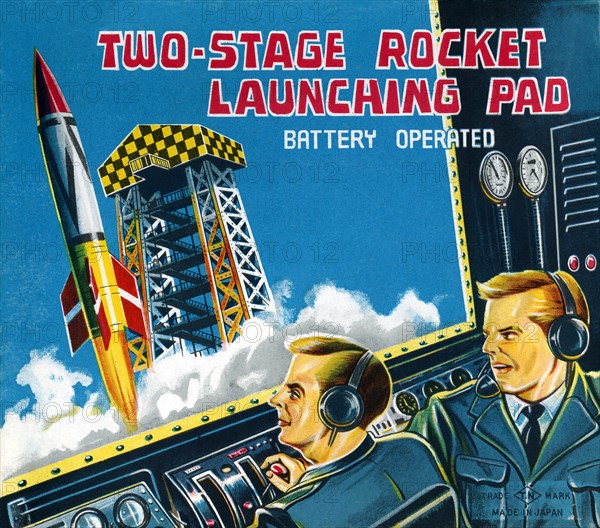Two-Stage Rocket Launching Pad 1950
