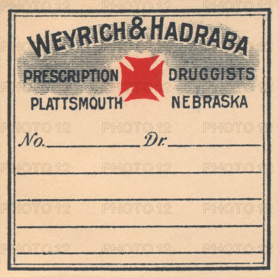 Weyrich & Hadraba Prescription Druggists 1920