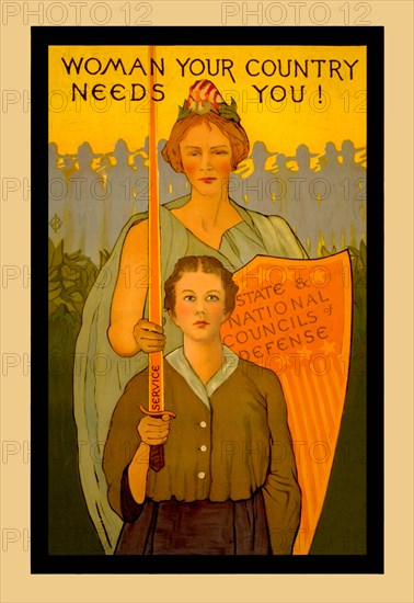 Women your Country Needs You! 1917