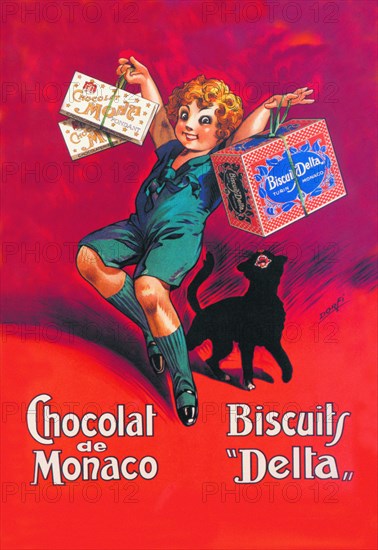 Chocolates from Monaco and Delta Biscuits 1930