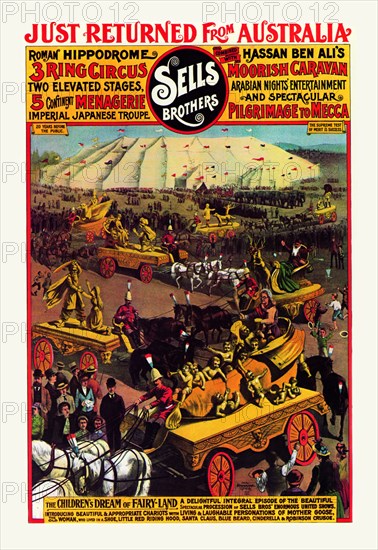 Children's Dream of Fairy Land: Sells Brothers Circus 1900