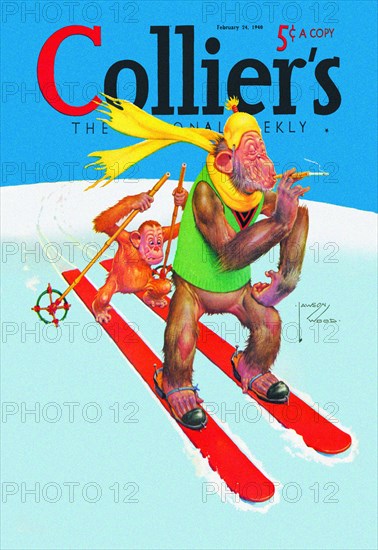 Skiing Monkeys 1940