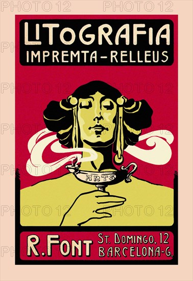 Litografia Impremta-Relleus 1900