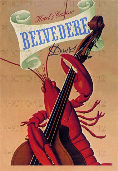Lobster Musician at the Belvedere Hotel and Casino