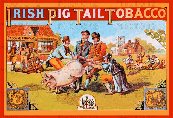 Irish Pig Tail Tobacco 1885