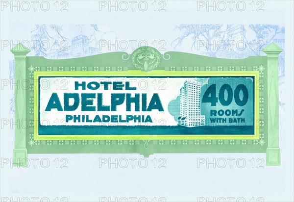 Hotel Adelphia, Philadelphia 1916