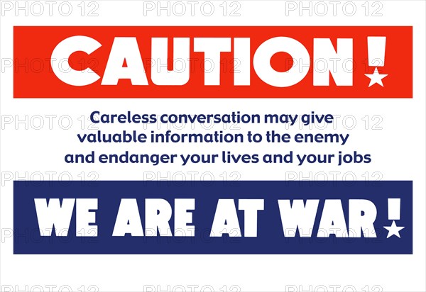 Caution! We Are At War! 1942