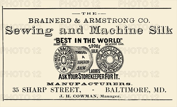 Brainerd & Armstrong Co. Sewing and Machine Silk