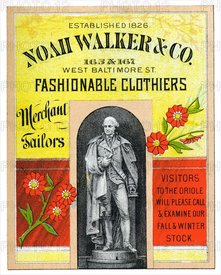 Noah Walker & Co. Fashionable Clothiers