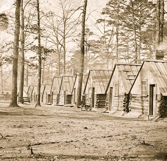 Soldier's quarters at Chapin's farm [Chapin's Bluff], Virginia (vicinity).  1863