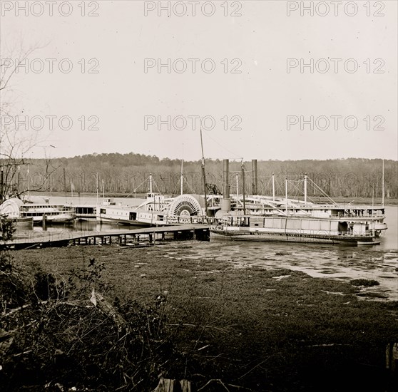 Appomattox River, Virginia. Medical supply boat CONNECTICUT 1863