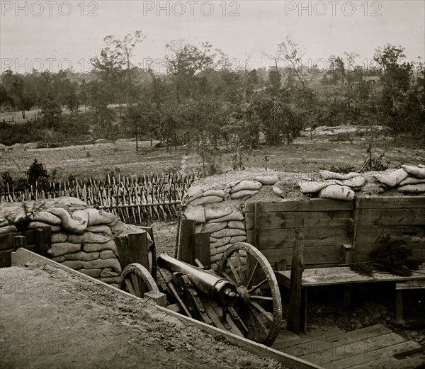 Atlanta, Georgia. Interior view of Confederate fort, east of W. & A. Railroad 1864