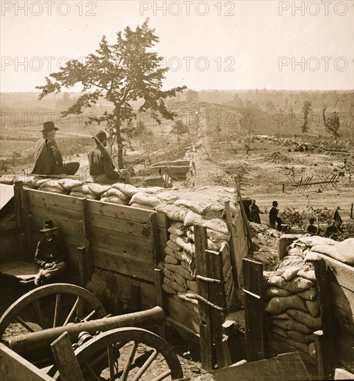 Atlanta, Georgia. Sherman's men in Confederate fort 1864