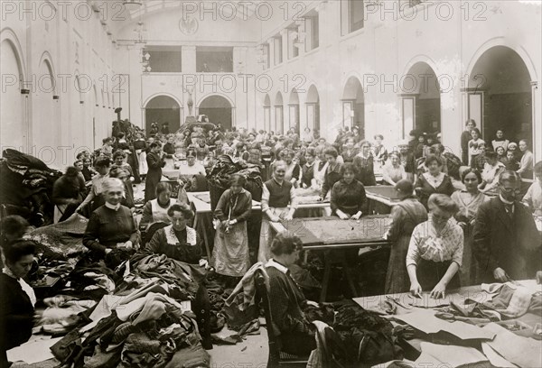 German women making uniforms