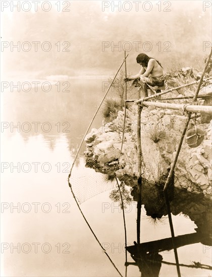 Fishing from a platform 1923