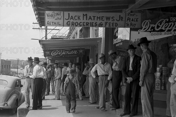 Street scene, San  Street scene, San Augustine, Texas 1938