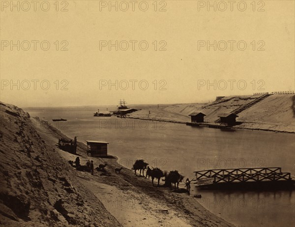 Suez Canal - Lake Timsah, from opp. the chalet 1865