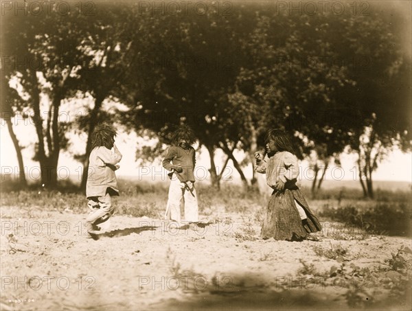 Child life, the cotton woods--Navaho 1905