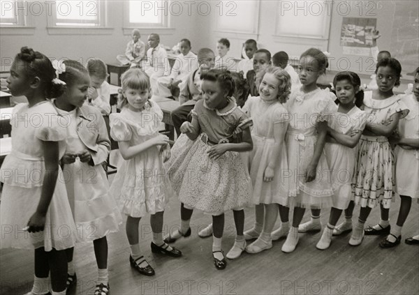 School integration. Barnard School, Washington, D.C. 1955