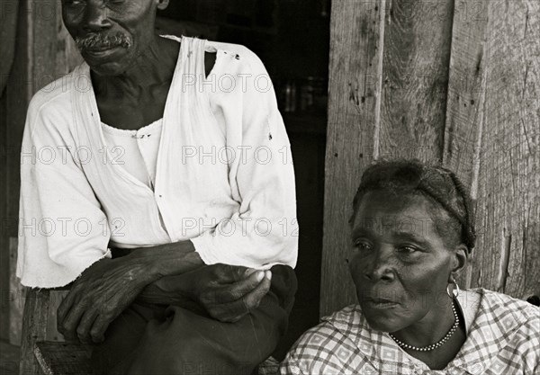 African American elderly husband & wife 1935