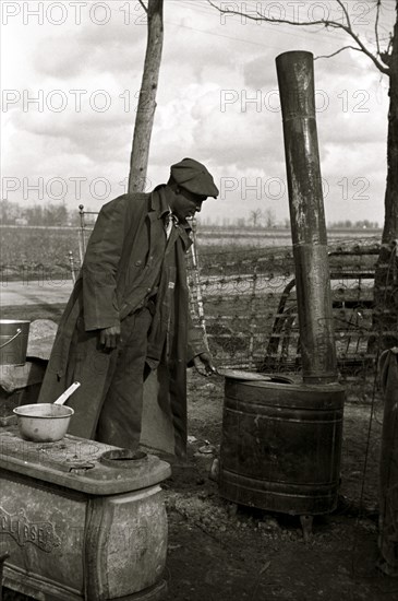 African American Evicted sharecropper, New Madrid County, Missouri 1939