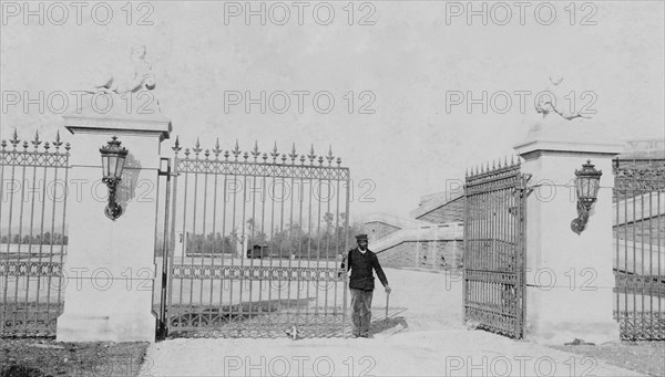 African American Guard Biltmore House, south gateway 1896