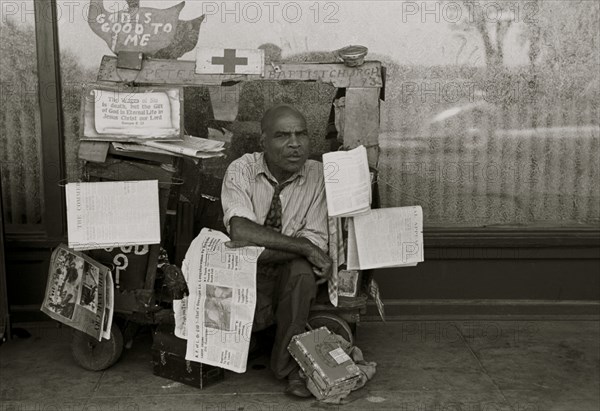 African American Newsstand, Memphis, Tennessee 1938