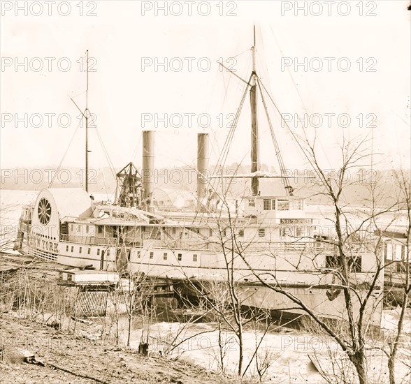 Aiken's Landing, Va. Steamer New York waiting for exchange of prisoners 1864