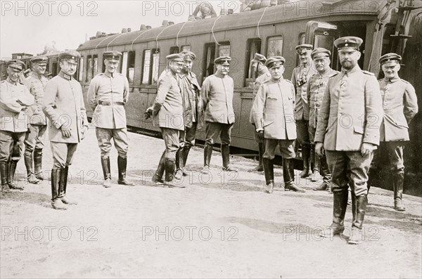 Gen. Von Emmich and staff in Galicia