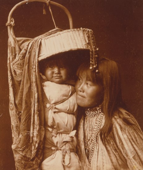 Apache girl and papoose 1903