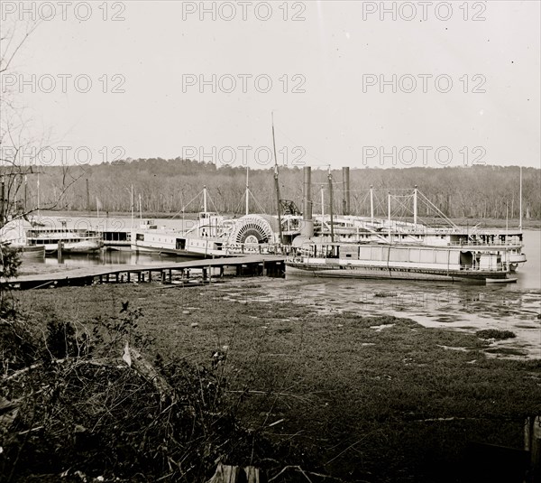 Appomattox River, Virginia. Medical supply boat CONNECTICUT 1863