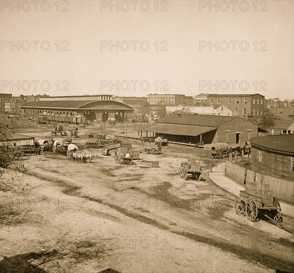 Atlanta, Ga. Railroad depot and yard 1864