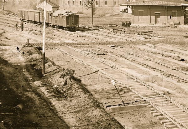 Atlanta, Ga. Ruins of depot, blown up on Sherman's departure 1865