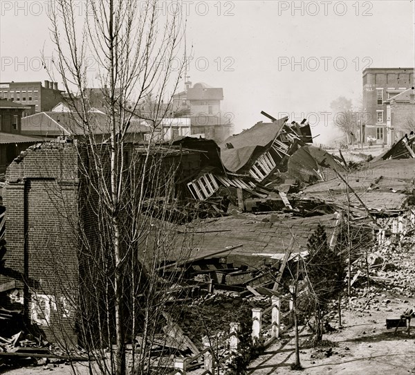 Atlanta, Ga. Ruins of depot, blown up on Sherman's departure 1864