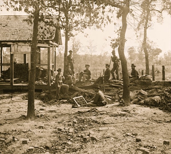Atlanta, Ga., vicinity. Federal pickets before the city 1864