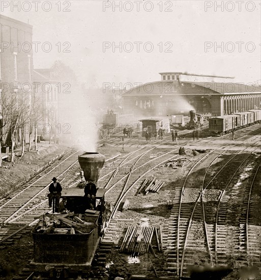 Atlanta, Georgia. Railroad yards 1864