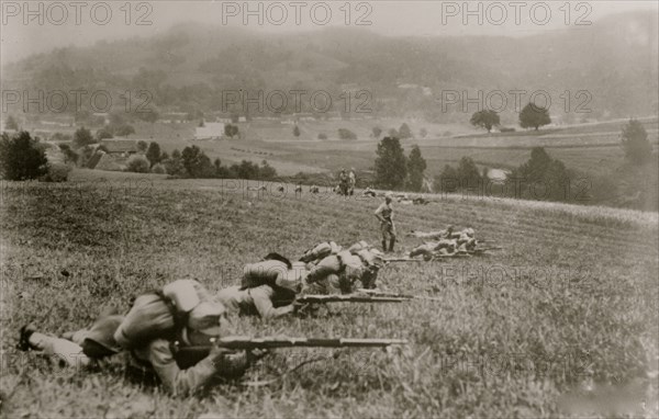 Austrian infantry on firing line