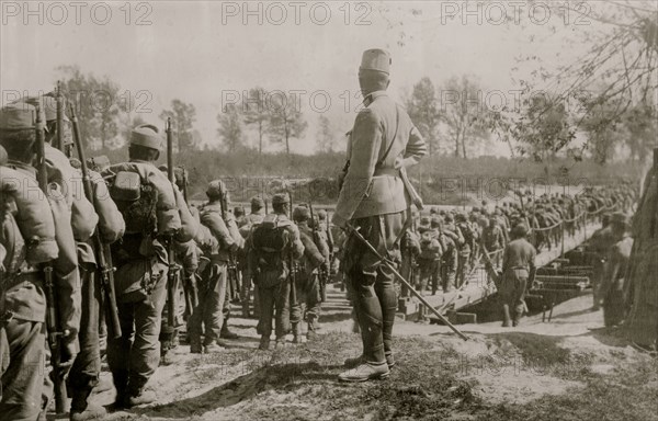 Austrians crossing the Wislocka River