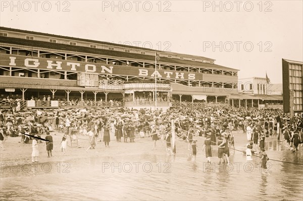 Bathing at Brighton Beach, Brooklyn