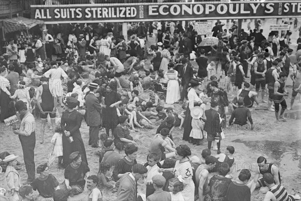 Bathing Suits can be Sterilized at Coney Island Beach in New York